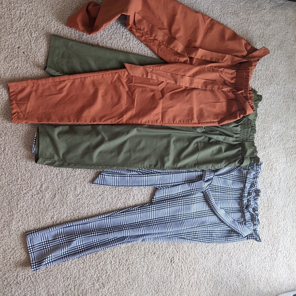 Paper bag waist pants bundle